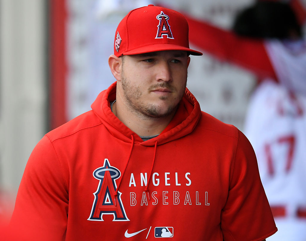 ANAHEIM, CA - APRIL 26: Los Angeles Angels first baseman Gio