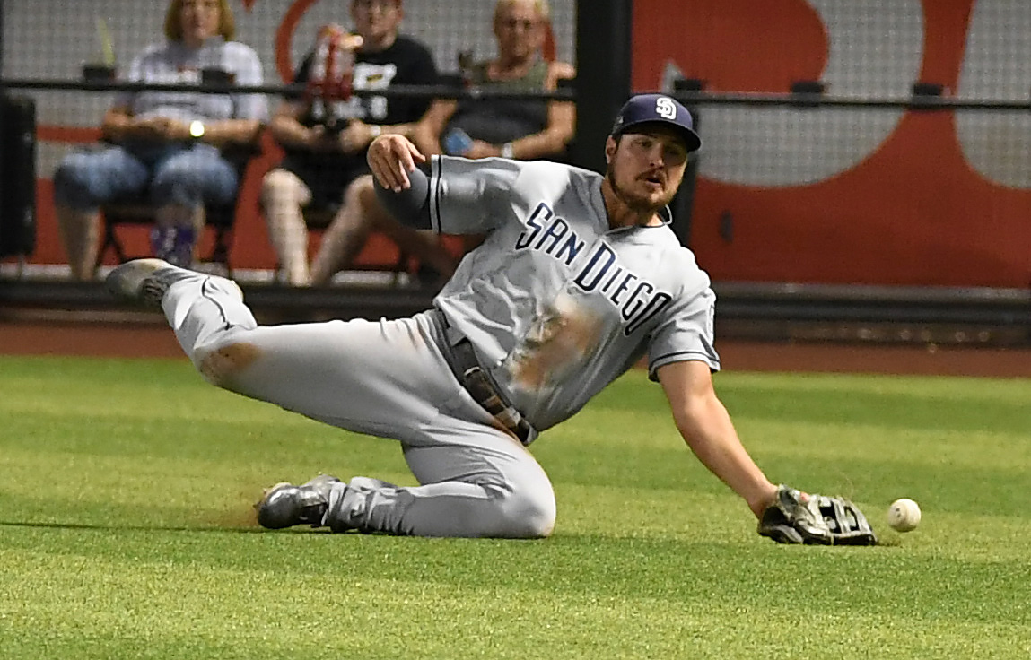 Padres rookie Hunter Renfroe hit a home run on top of the Western Metal  Supply Co. roof