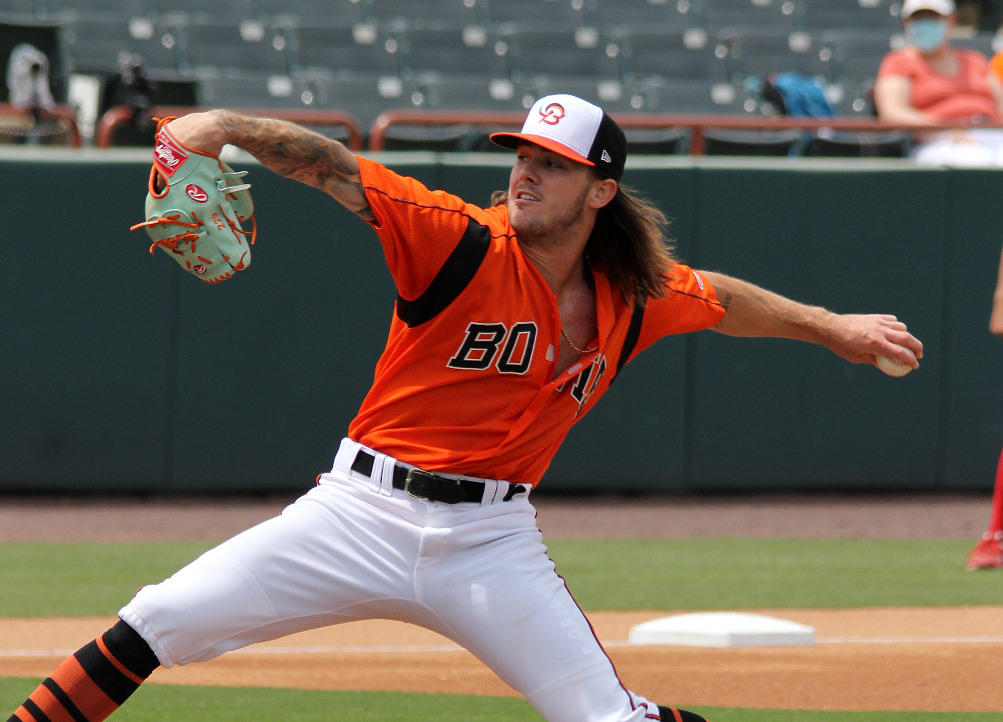 Orioles prospects with the Bowie Baysox