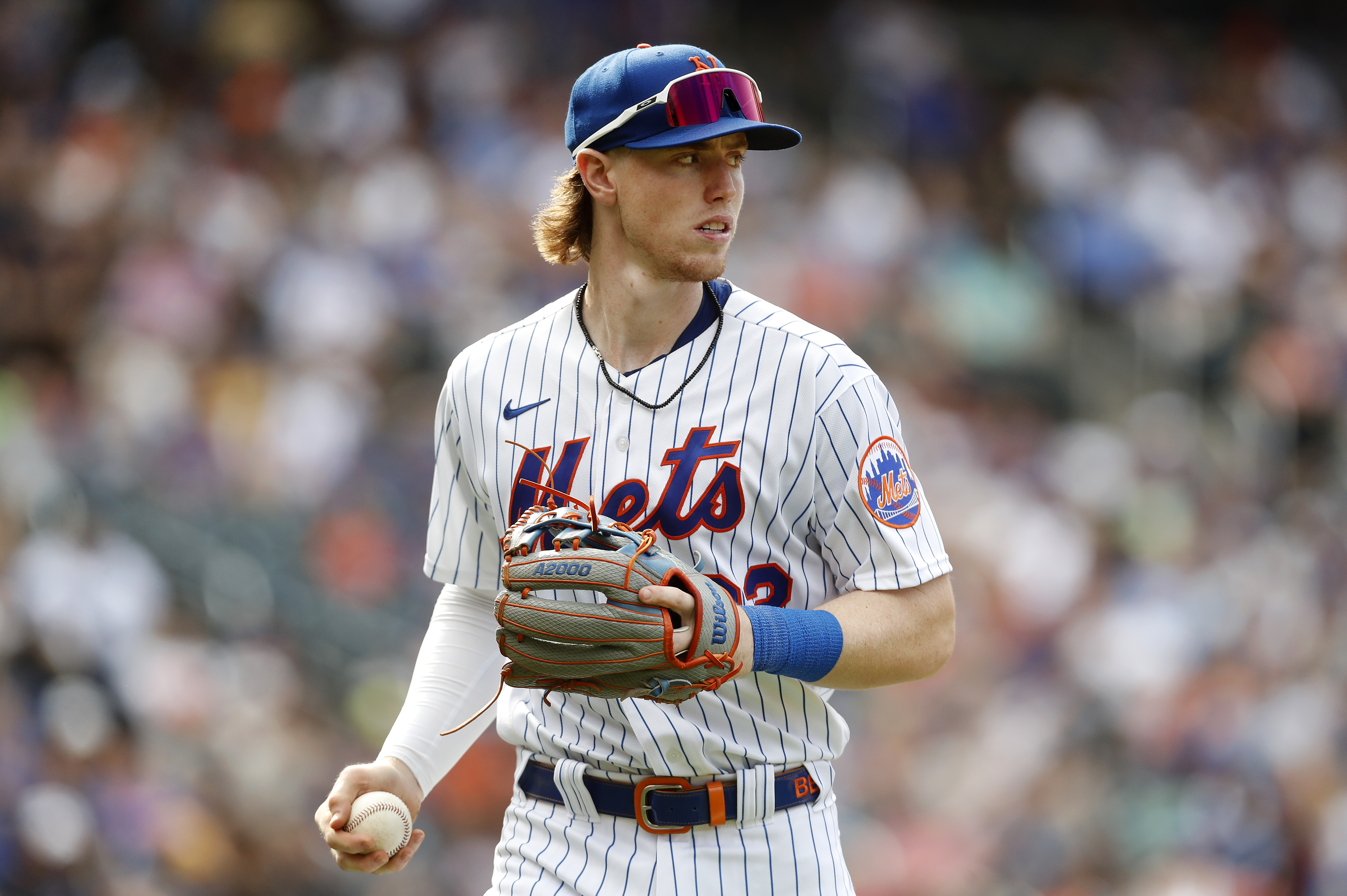 Mets' Brett Baty trying to adapt swing to get ball off ground