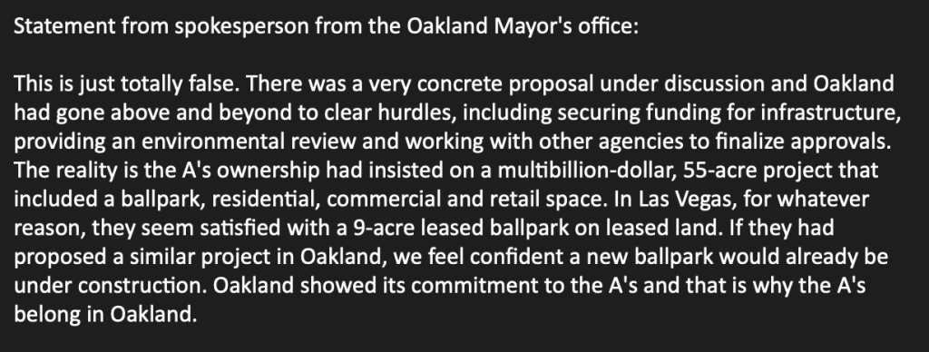 The A's Moving Out of Oakland Is A Crushing Blow For Baseball