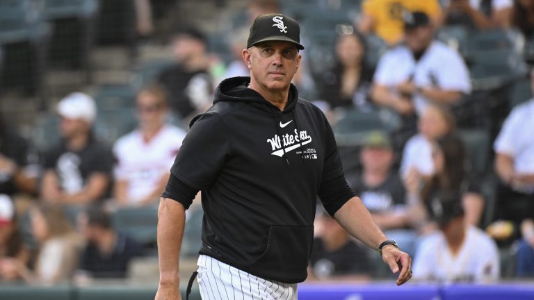 Manager Pedro Grifol of the Chicago White Sox walks to the dugout prior to the game against the Seattle Mariners at Guaranteed Rate Field.