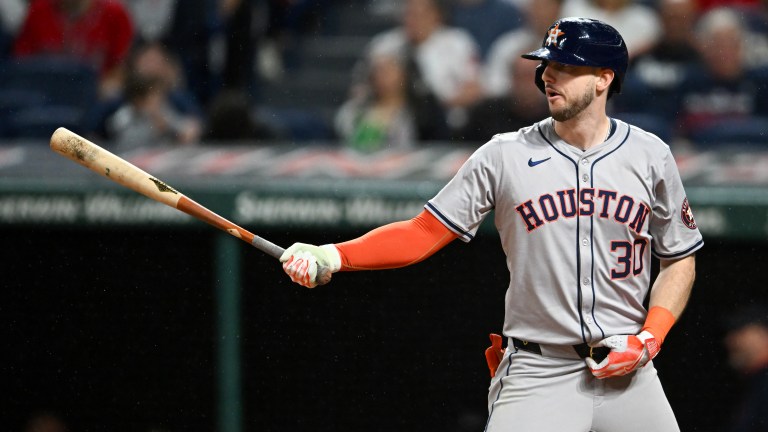 CLEVELAND, OHIO - SEPTEMBER 27: Kyle Tucker #30 of the Houston Astros bats during the fourth inning against the Cleveland Guardians at Progressive Field on September 27, 2024 in Cleveland, Ohio. (Photo by Nick Cammett/Diamond Images via Getty Images)